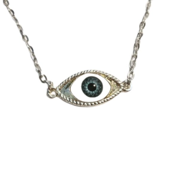 Blue Eye of Horus Charm Necklace - Picture 2 of 2